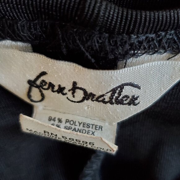 Vintage Fern Bratten Tank Tent Dress Women's 1X Black Knit Stretch Sleeveless - Picture 8 of 10